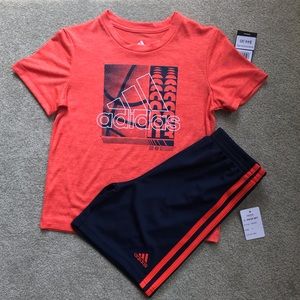 ADIDAS BOYS SIZE 4 TWO PIECE SET